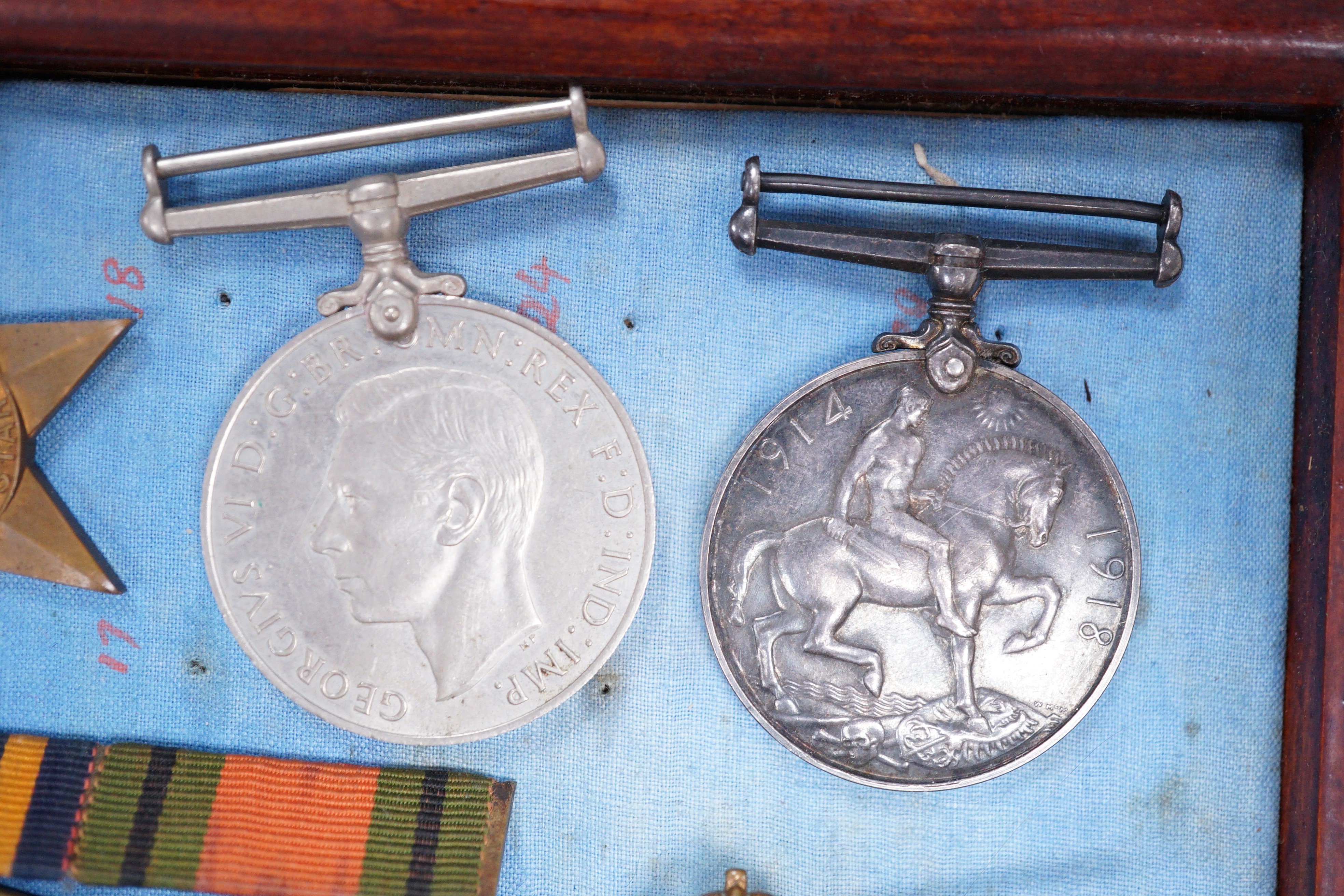 WWI and WWII medals, 11746 PTE. H. PEARCE. R. LANC. R.